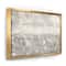 Designart - Gray Abstract Watercolor - Contemporary Canvas in Gold Frame